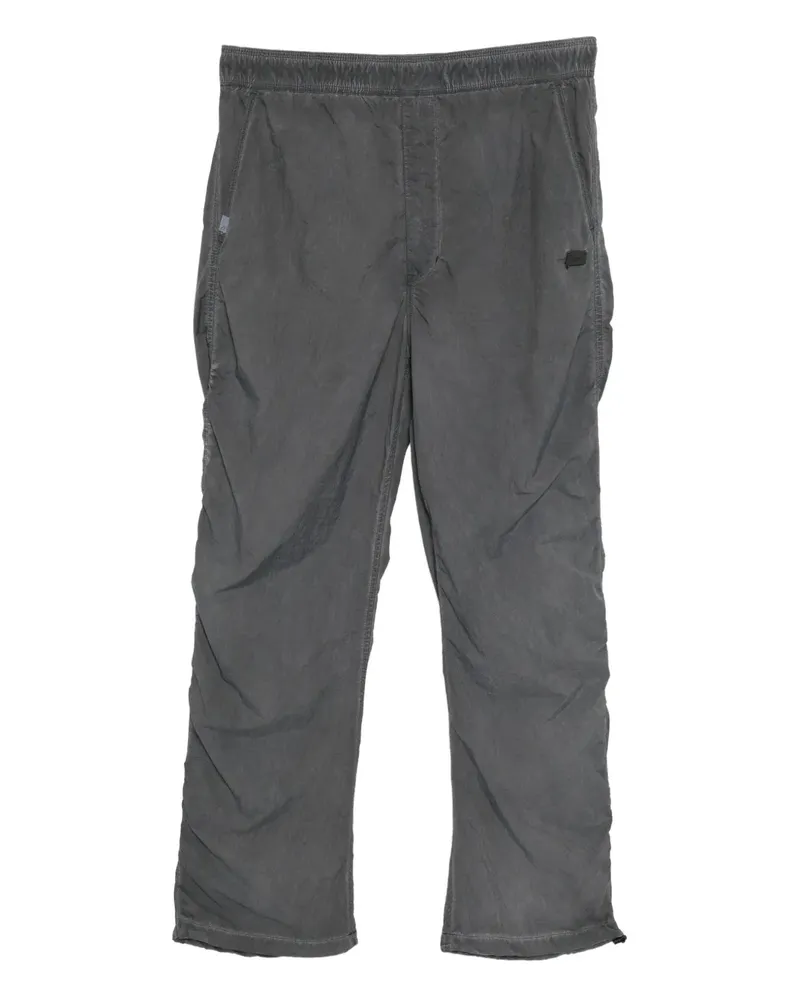 Izzue Hose mit Logo-Patch - Grau Grau