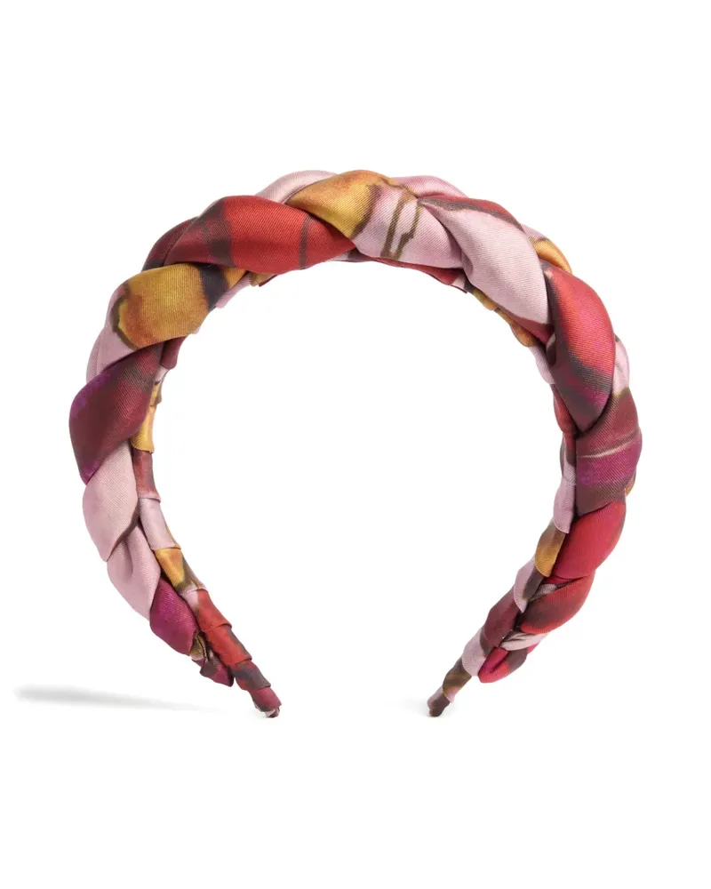 La DoubleJ Geflochtener Rapunzel Haarreif - Rosa Rosa