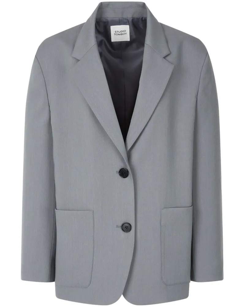 STUDIO TOMBOY Einreihiger Blazer Grau