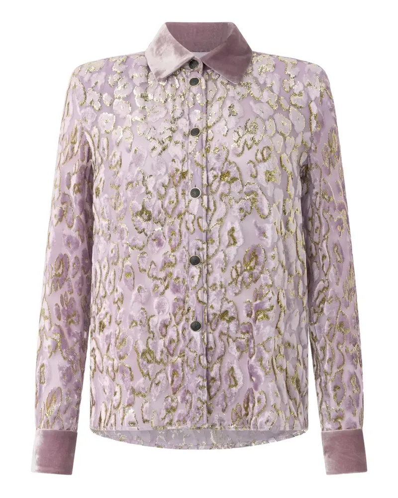 Roberto Cavalli Hemd aus Jaguar-Jacquard - Rosa Rosa