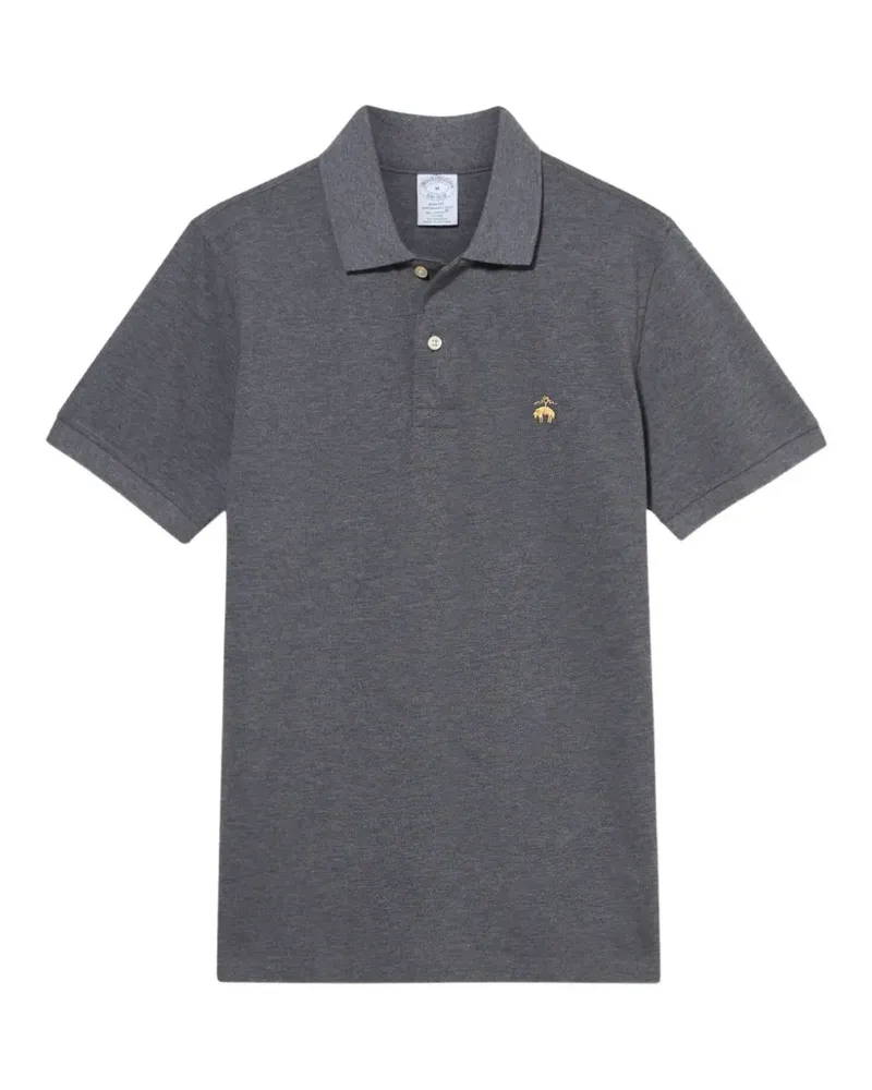 Brooks Brothers Poloshirt mit Logo-Stickerei - Grau Grau