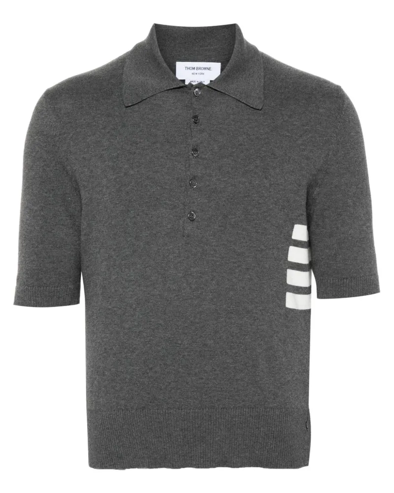 Thom Browne Pullover mit Logo-Streifen - Grau Grau
