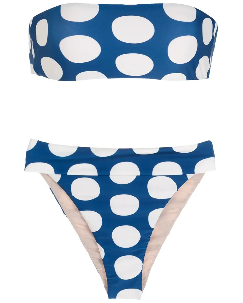 Adriana Degreas Badeanzug mit hohem Beinausschnitt - Blau Blau