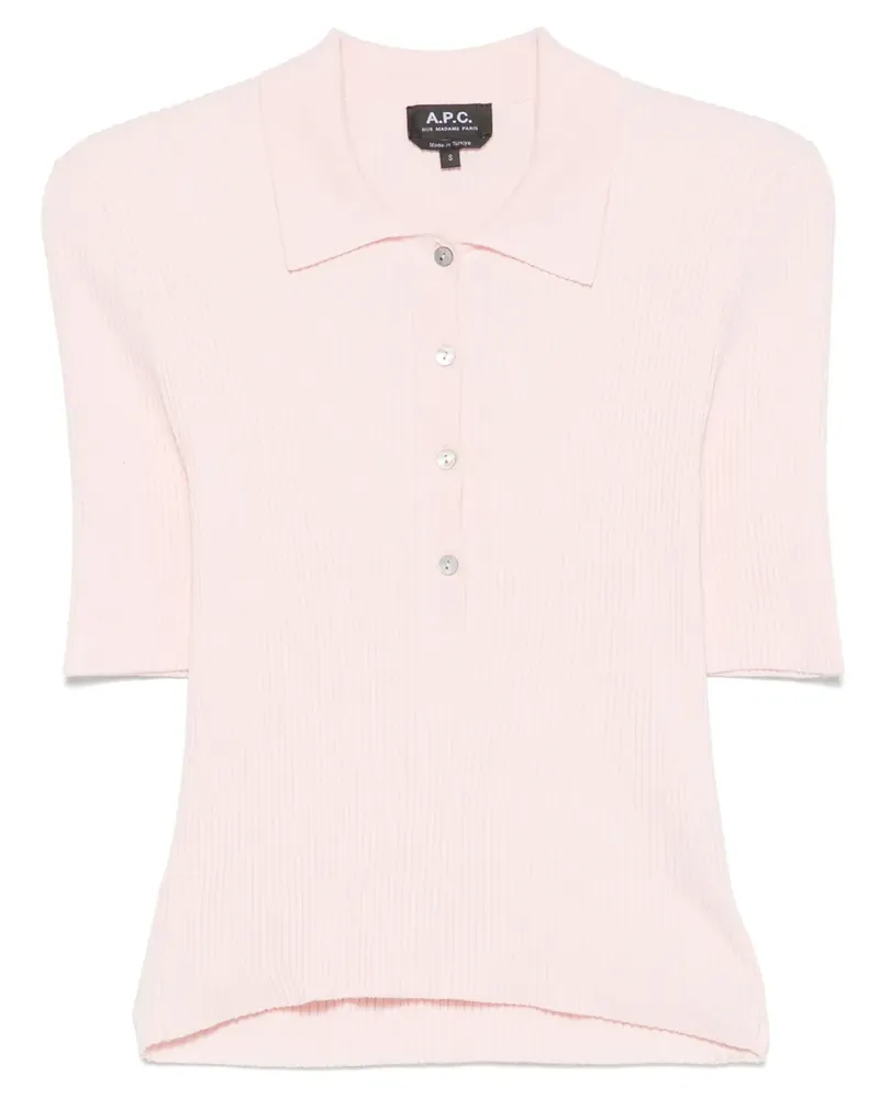 A.P.C. Danae Poloshirt - Rosa Rosa