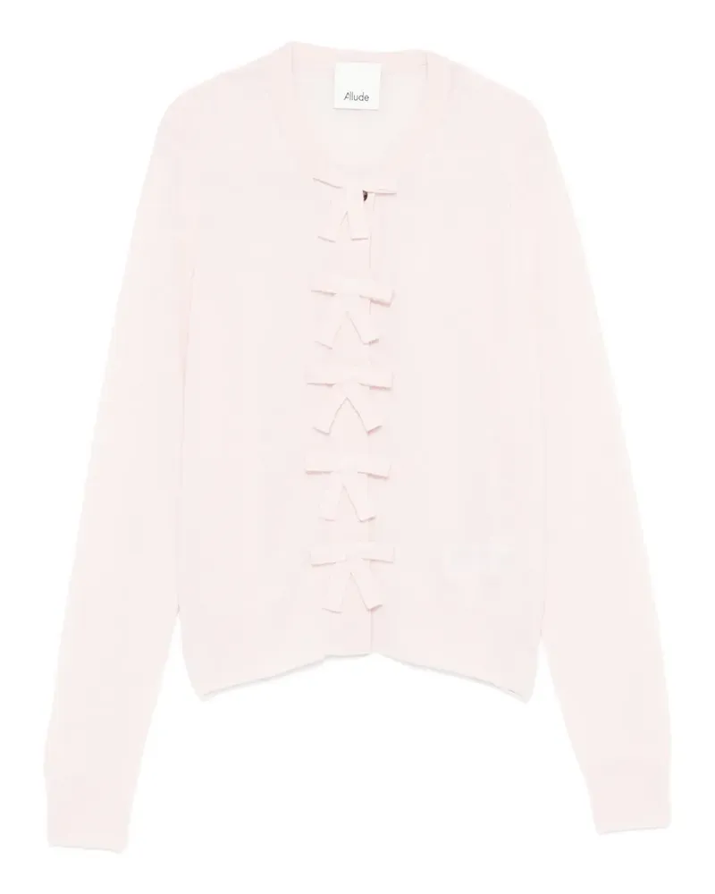 ALLUDE bow cardigan - Rosa Rosa