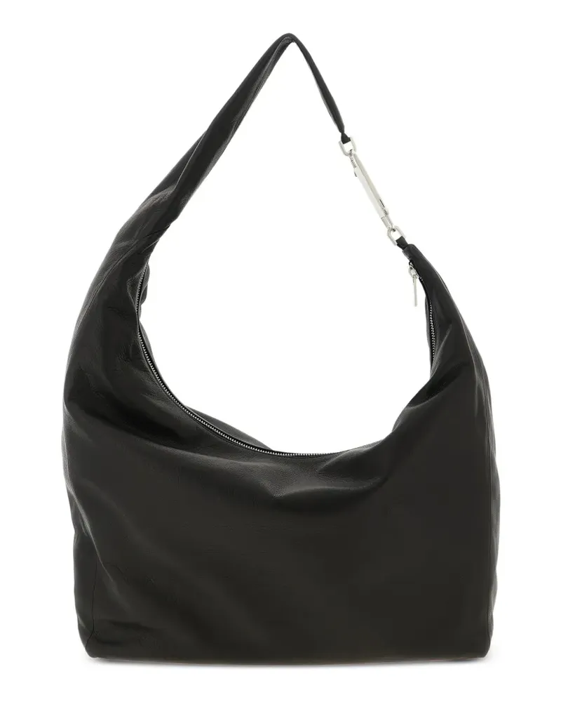 Rick Owens Tower Gemini hammered leather shoulder bag - Schwarz Schwarz