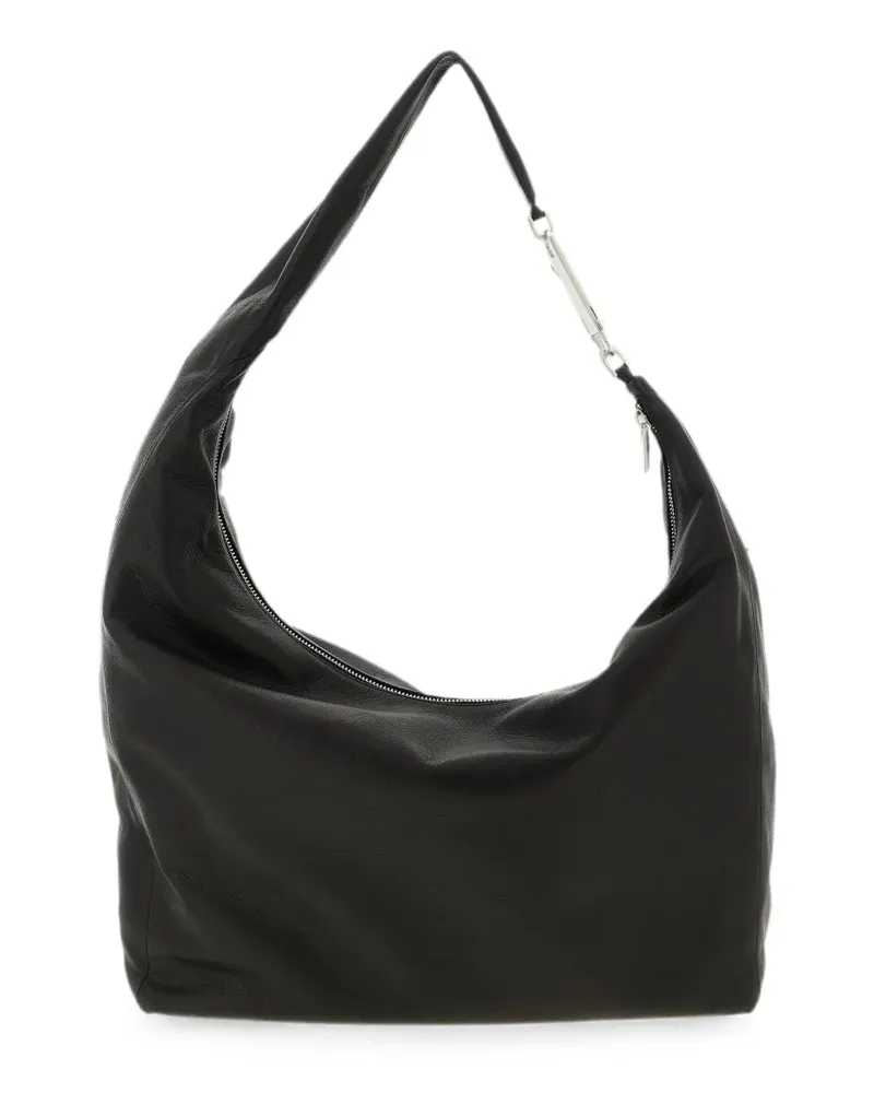Rick Owens Tower Gemini hammered leather shoulder bag - Schwarz Schwarz