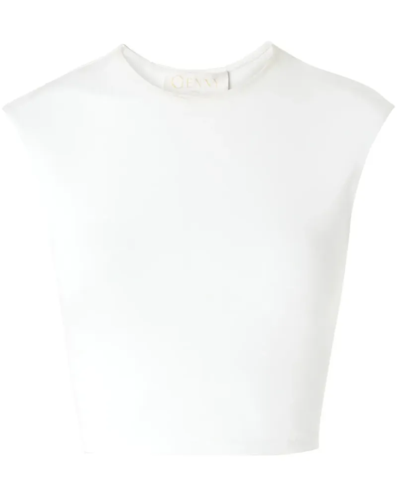 Genny Cropped-Top - Weiß Weiß