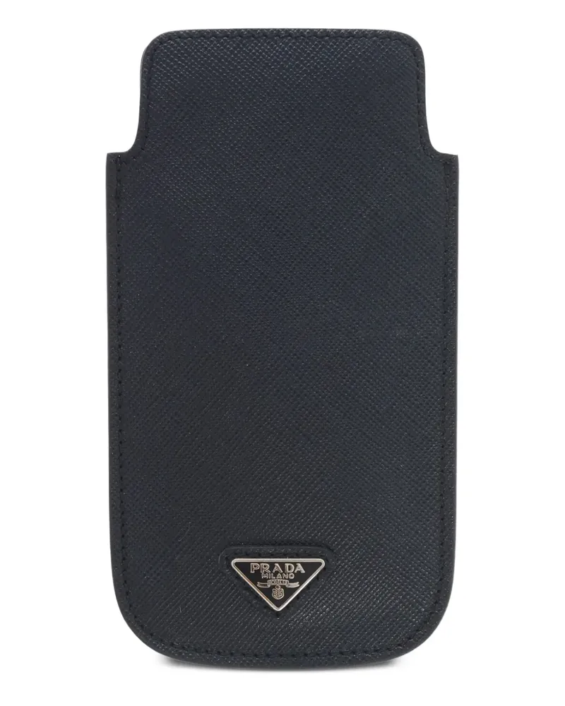 Prada iPhone-Hülle aus Saffiano-Leder - Schwarz Schwarz