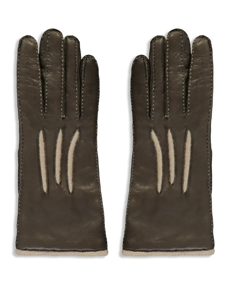 MOORER Handschuhe aus Leder - Braun Braun