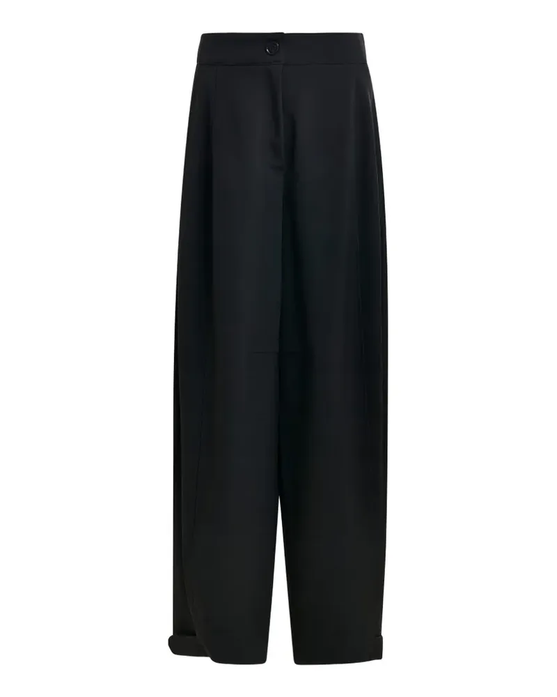 Essentiel barrel-leg pleated trousers - Schwarz Schwarz