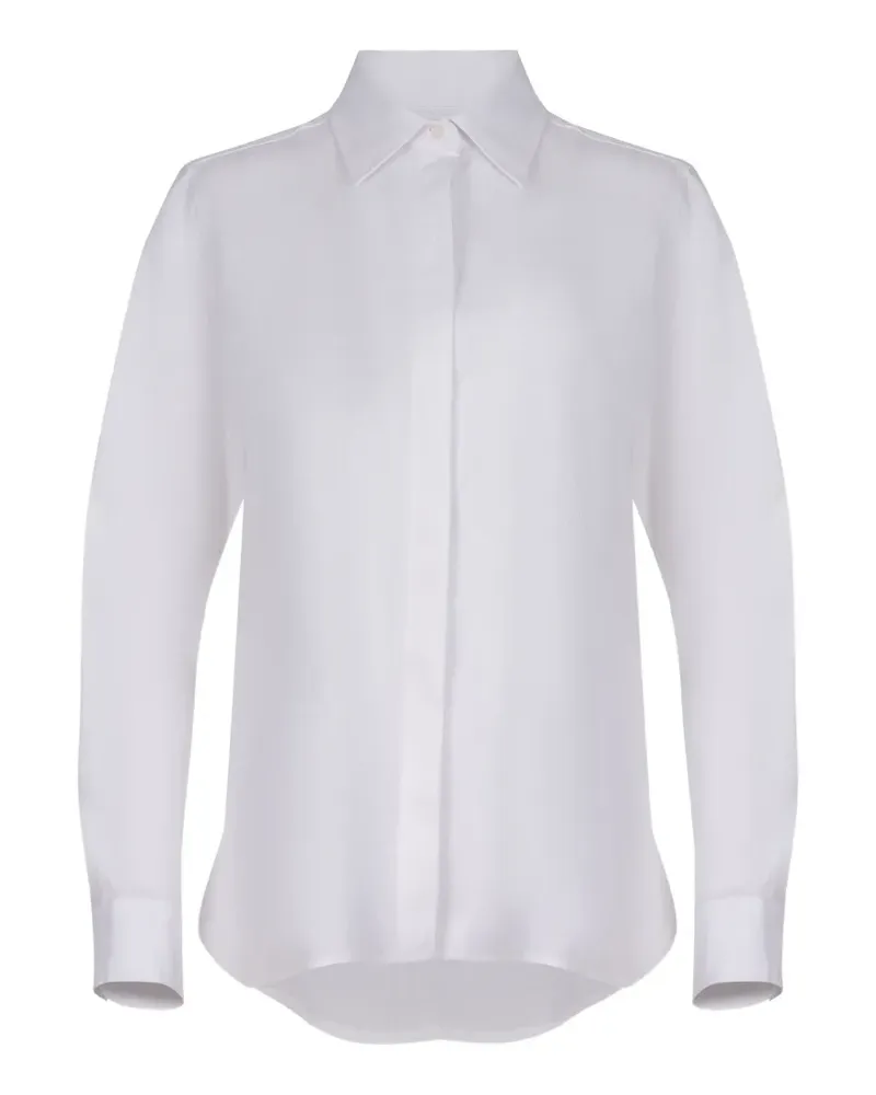 Max Mara long-sleeve button-up shirt - Weiß Weiß