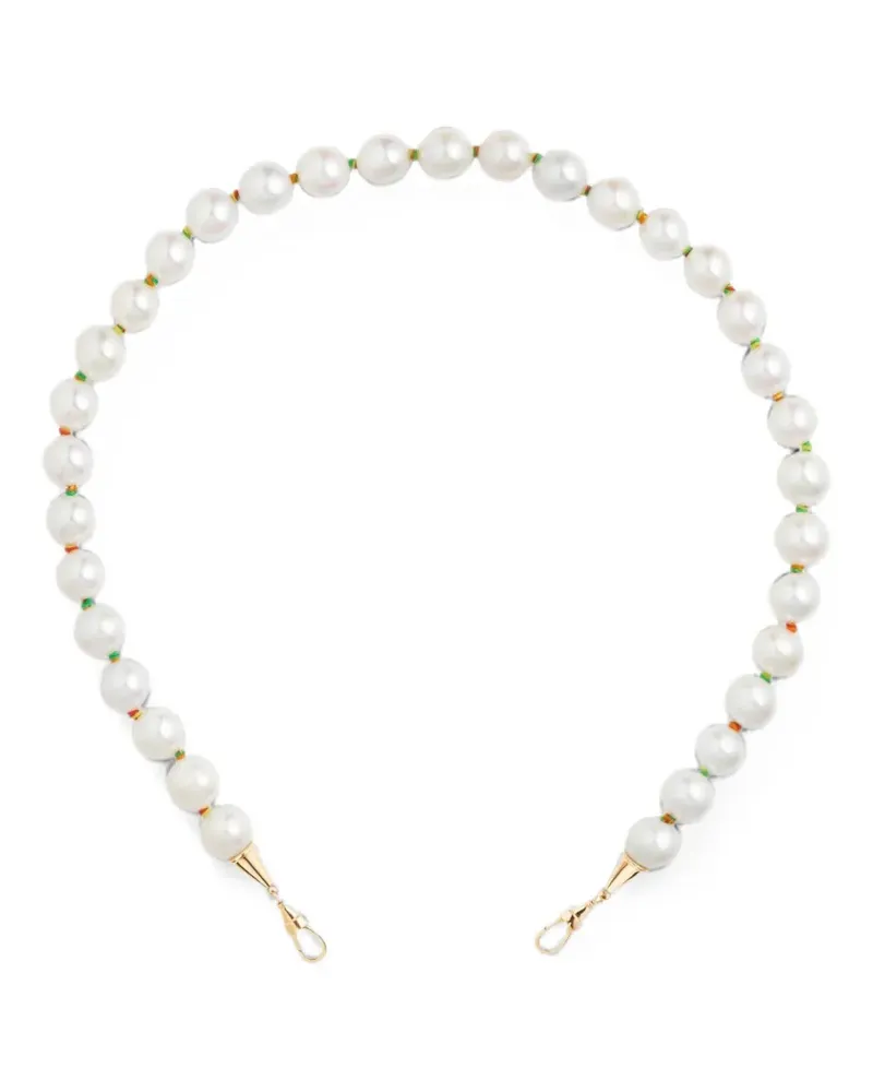Marie Lichtenberg Mauli pearl necklace - Weiß Weiß