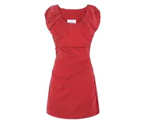 Minikleid mit Raffungen - Rot