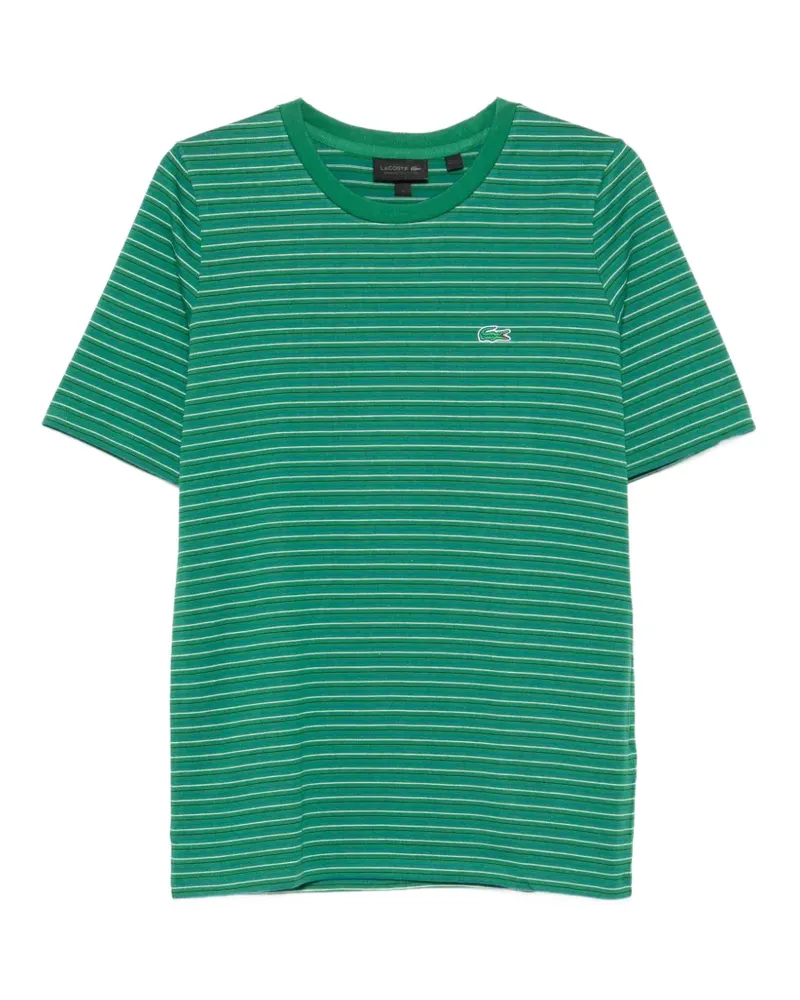 Lacoste striped T-shirt - Grün Grün