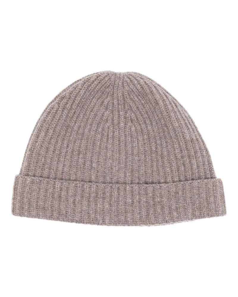 N.Peal Beanie aus Kaschmir - Braun Braun