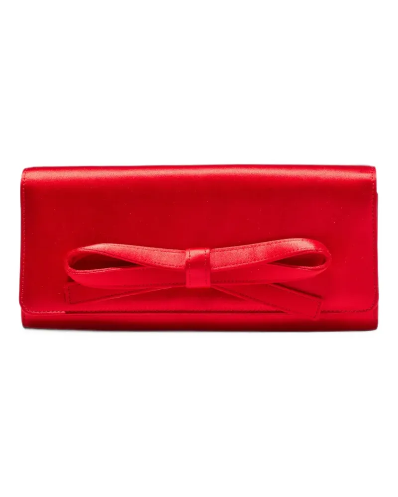 Carolina Herrera New York Margaret bow-detail clutch bag - Rot Rot