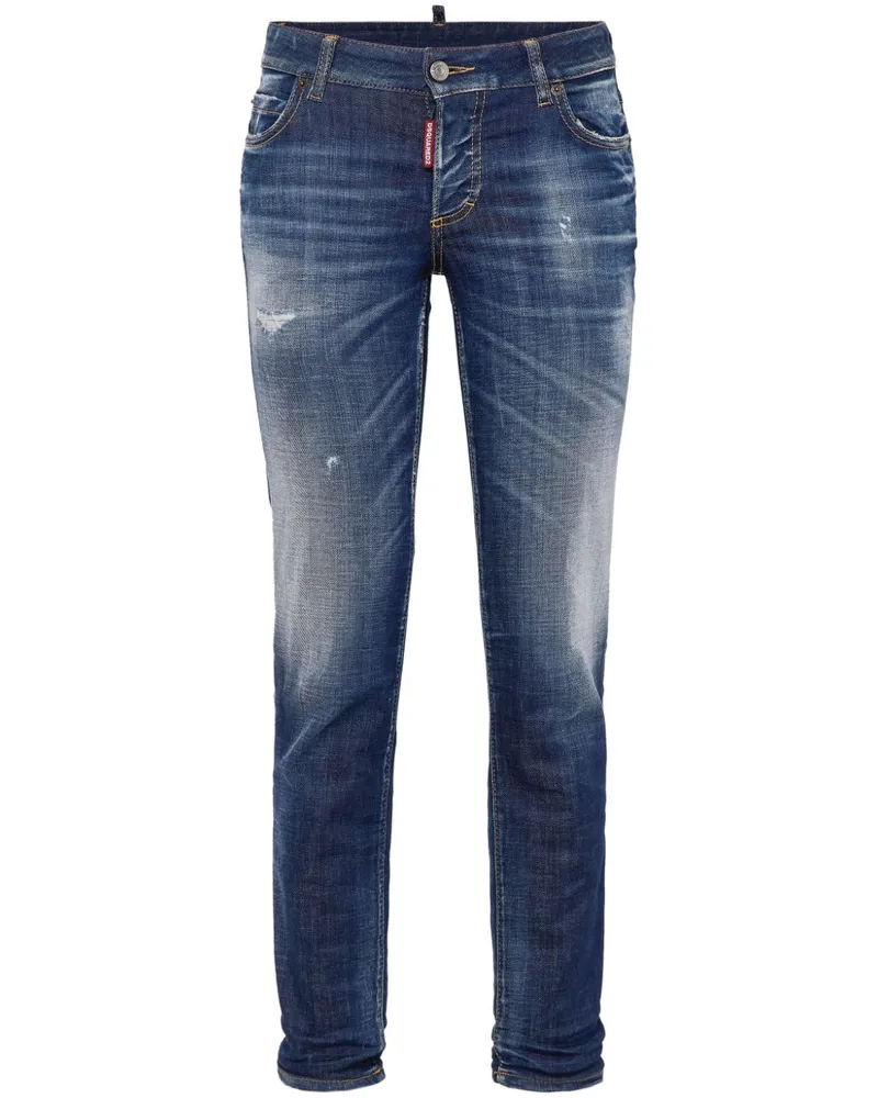 Dsquared2 Skinny-Jeans im Cropped-Design - Blau Blau