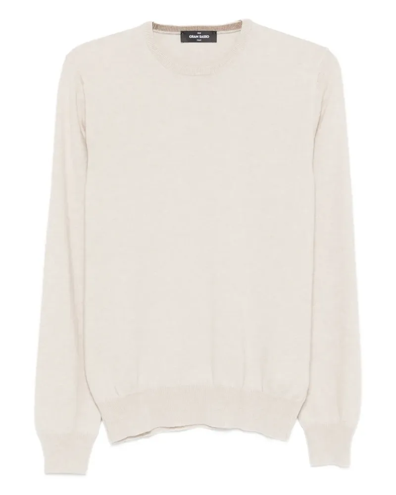 Gran Sasso Kaschmirpullover mit Rundhalsausschnitt - Nude Nude