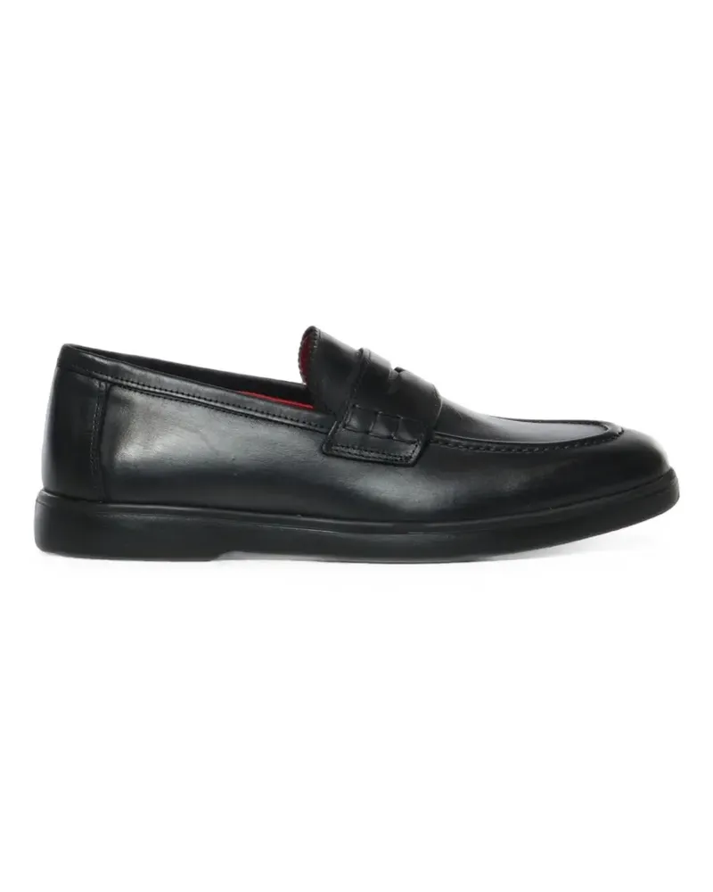 Giuliano Galiano Madrid penny leather loafers - Schwarz Schwarz