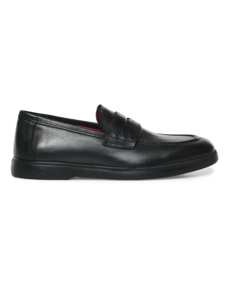 Giuliano Galiano Madrid penny leather loafers - Schwarz Schwarz