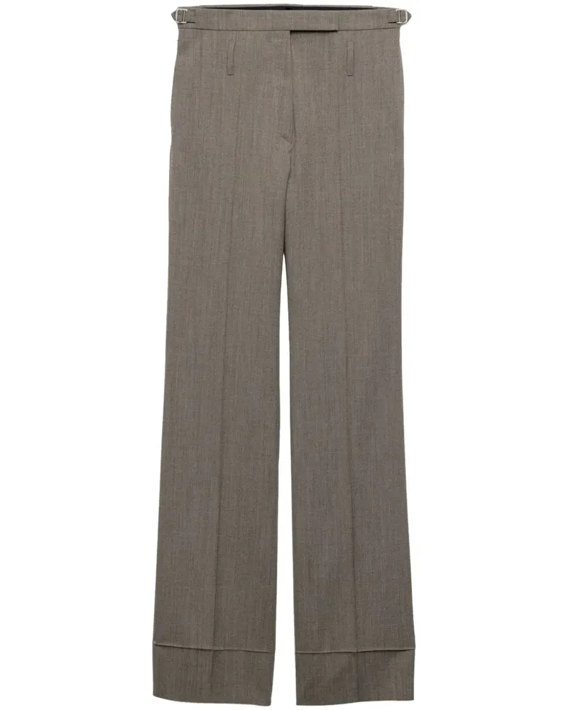 Prada Hose mit Gürtel - Nude Nude