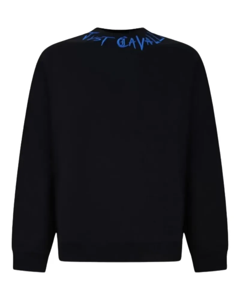 Just Cavalli Sweatshirt mit Rundhalsausschnitt - Schwarz Schwarz