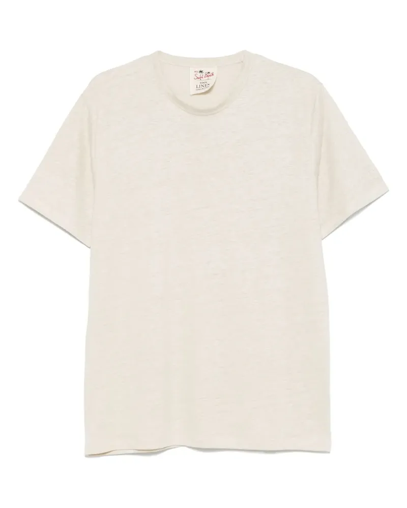 MC2 Saint Barth T-Shirt aus Leinen - Nude Nude