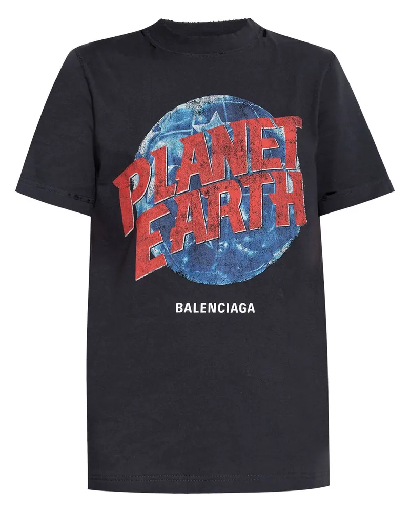 Balenciaga Planet Earth Kleid - Schwarz Schwarz