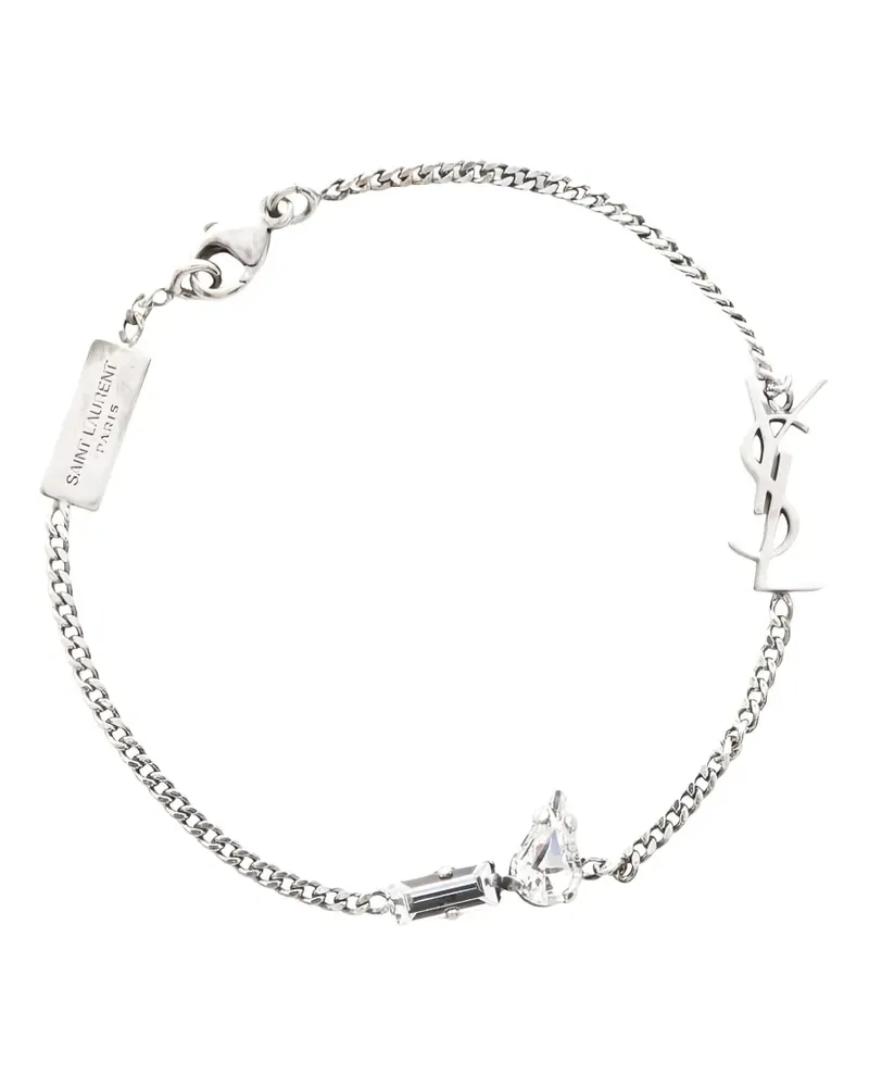 Saint Laurent 2020s Cassandra charm bracelet - Silber Silber