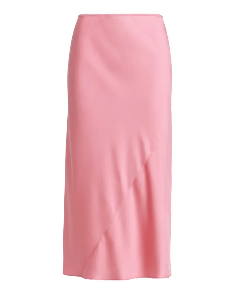 Essentiel Krump Midirock mit diagonalen Nähten - Rosa Rosa