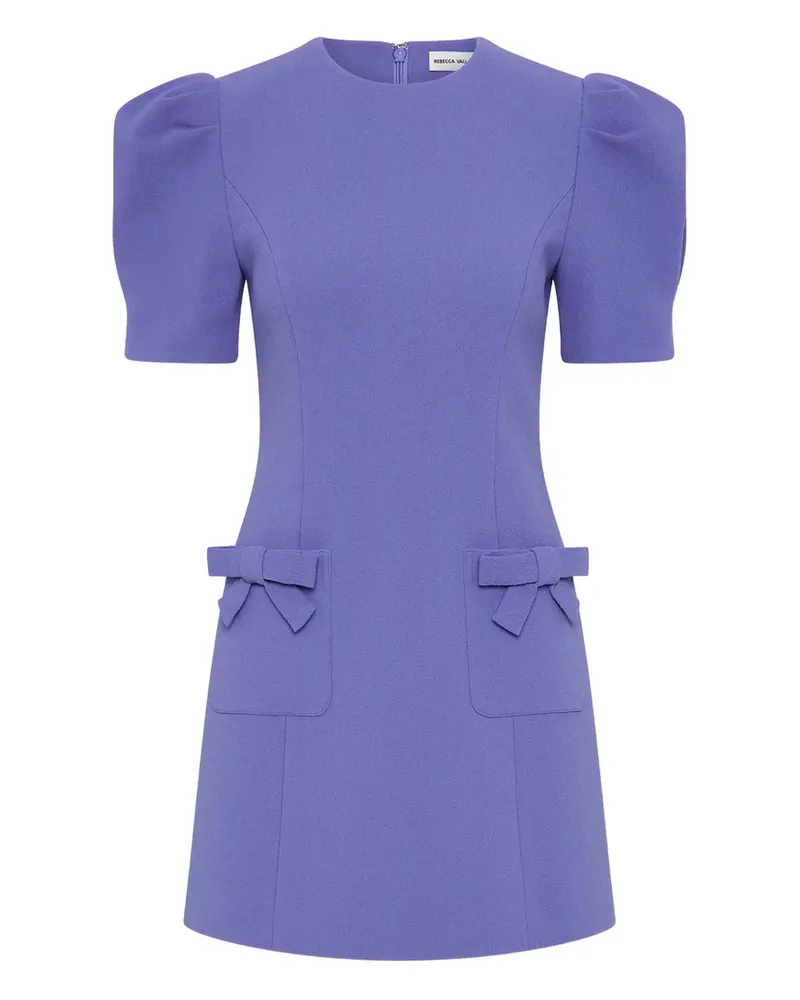 Rebecca Vallance Violetta Minikleid mit Puffärmeln - Blau Blau