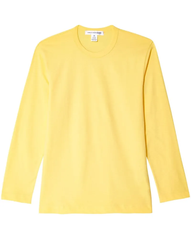 Comme des Garçons Langarmshirt mit Logo-Print - Gelb Gelb