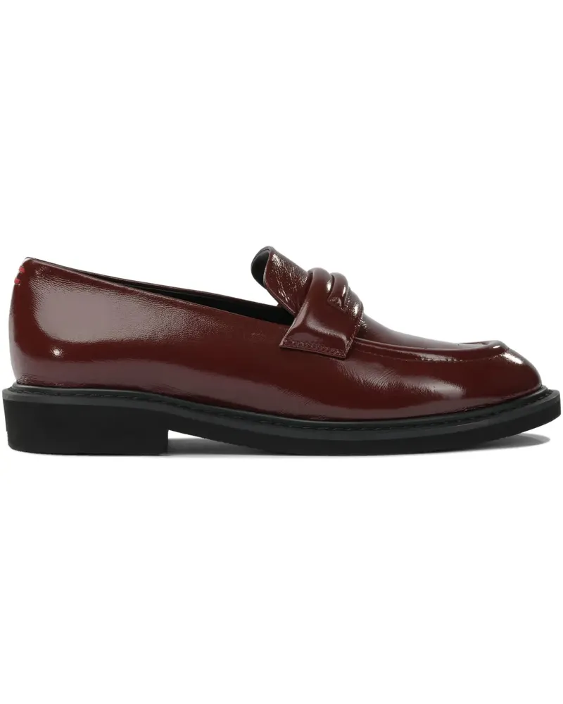 HALMANERA Loafer aus Lackleder - Rot Rot