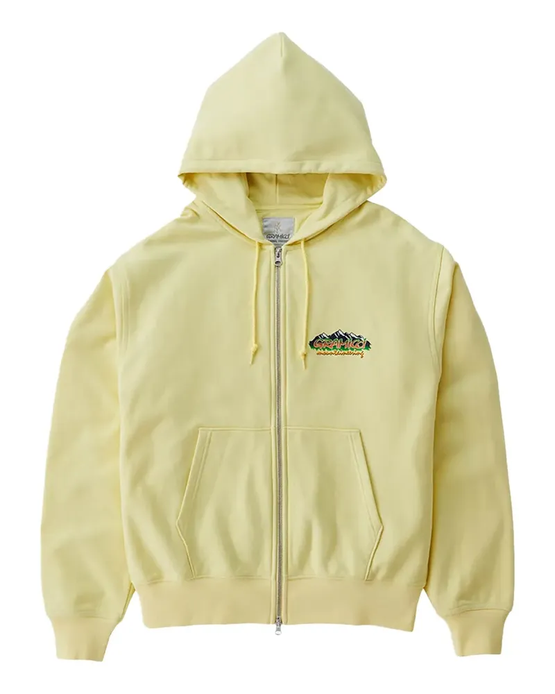 GRAMICCI Hoodie mit Bergsport-Print - Gelb Gelb