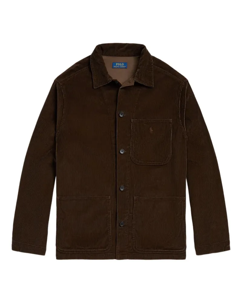 Ralph Lauren Utility-Hemdjacke aus Cord - Braun Braun