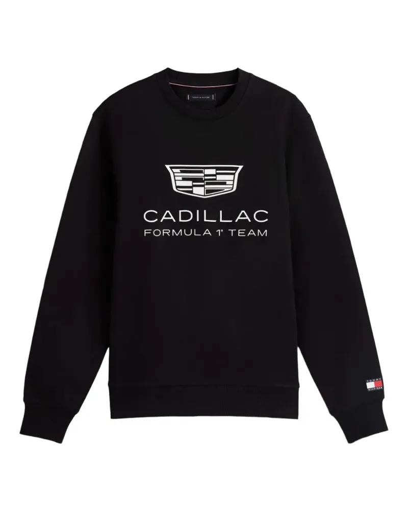 Tommy Hilfiger x Cadillac Formula 1 Team Pullover mit Logo - Schwarz Schwarz