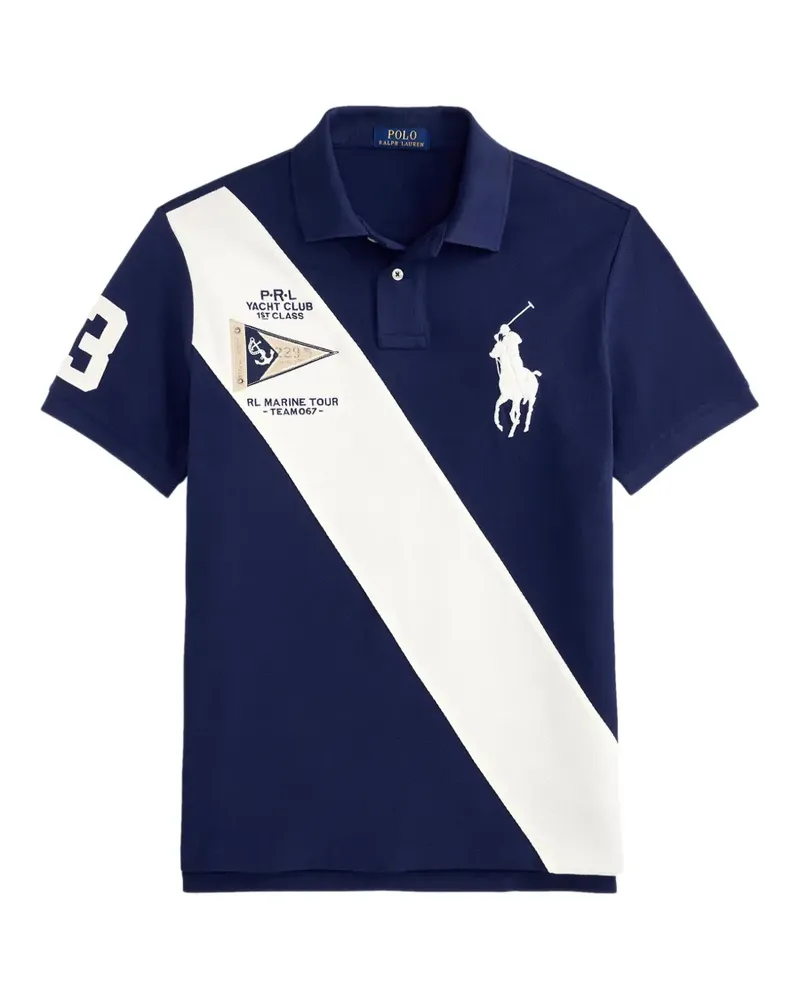 Ralph Lauren Poloshirt mit Schärpe - Blau Blau