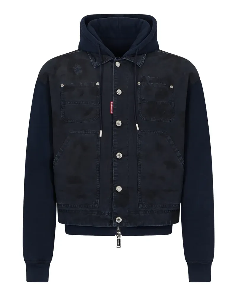 Dsquared2 Hybrid-Kapuzenjacke im Carpenter- und Kaban-Stil - Blau Blau