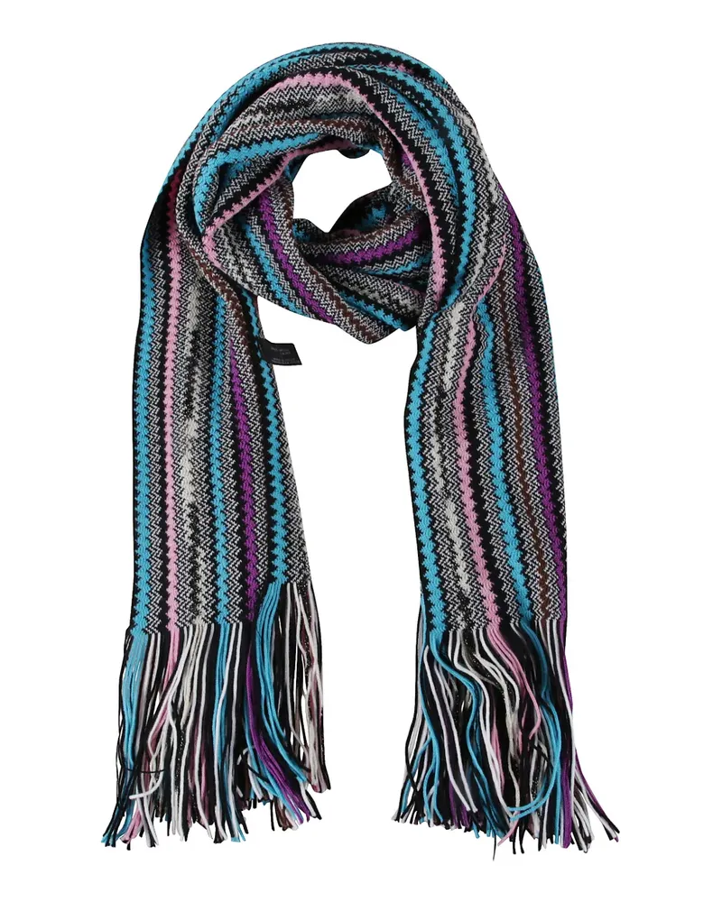 Missoni Schal mit Fransen - Blau Blau