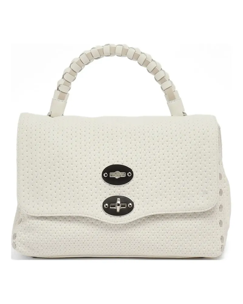 Zanellato Postina studded woven tote bag - Nude Nude