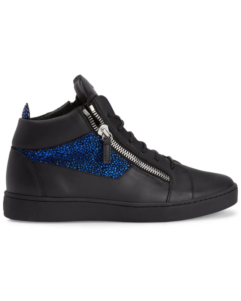 Giuseppe Zanotti Frankie Sneakers mit Logo-Schild Schwarz