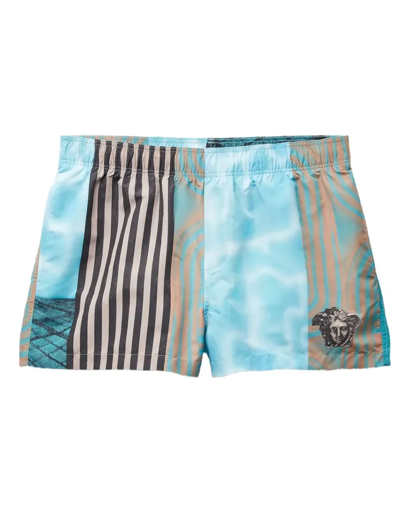 Versace Badeshorts mit Print - Blau Blau