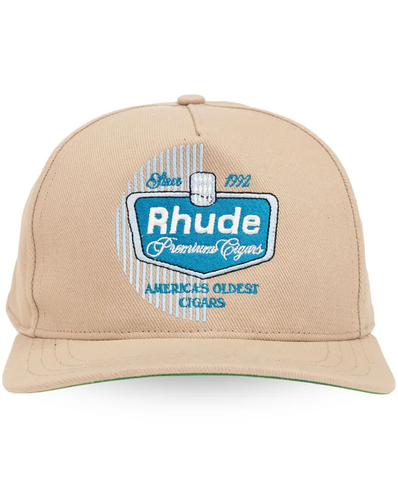 RHUDE Cigaro Baseballkappe mit Stickerei - Nude Nude