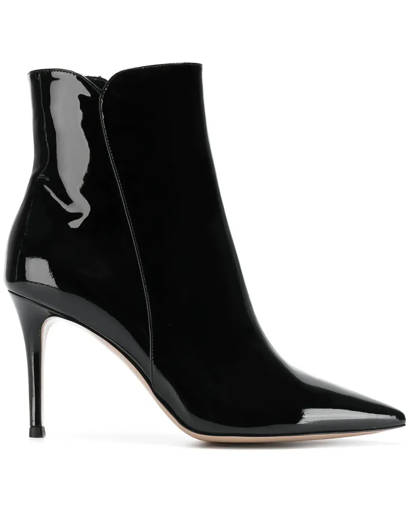 Gianvito Rossi Stiefeletten mit spitzer Kappe - Schwarz Schwarz