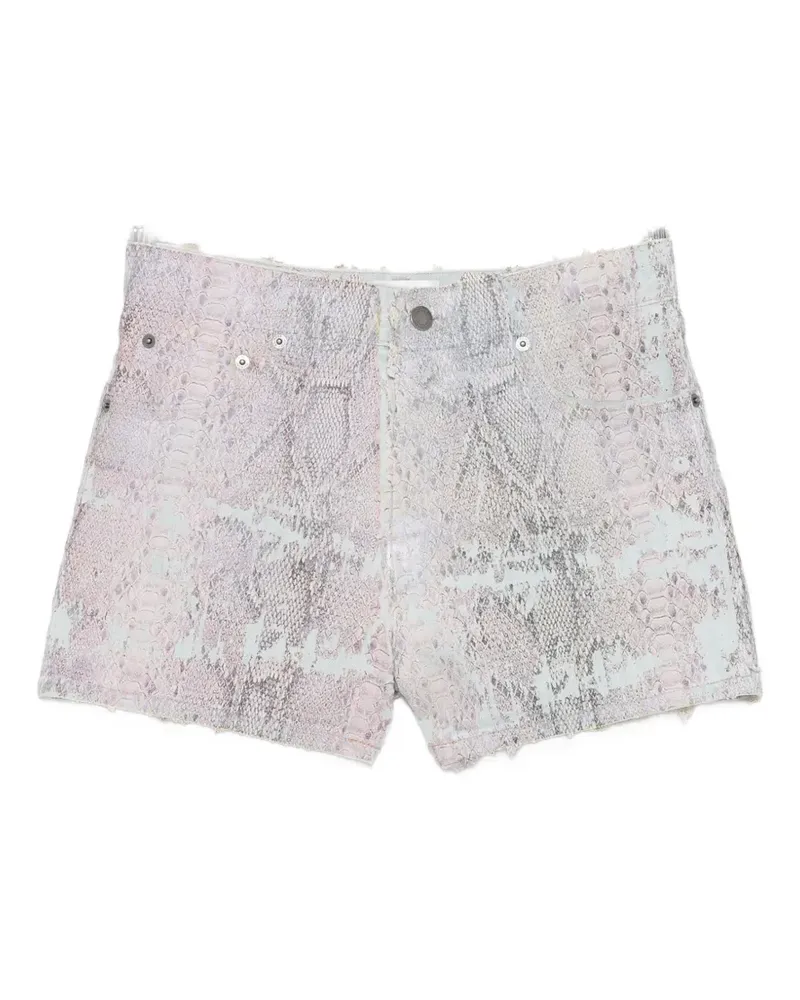 Haikure Brit Snake denim shorts - Blau Blau