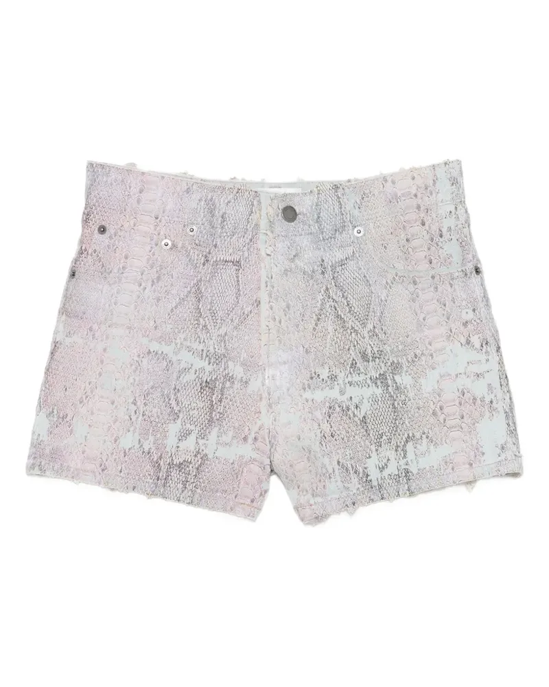 Haikure Brit Snake denim shorts - Blau Blau