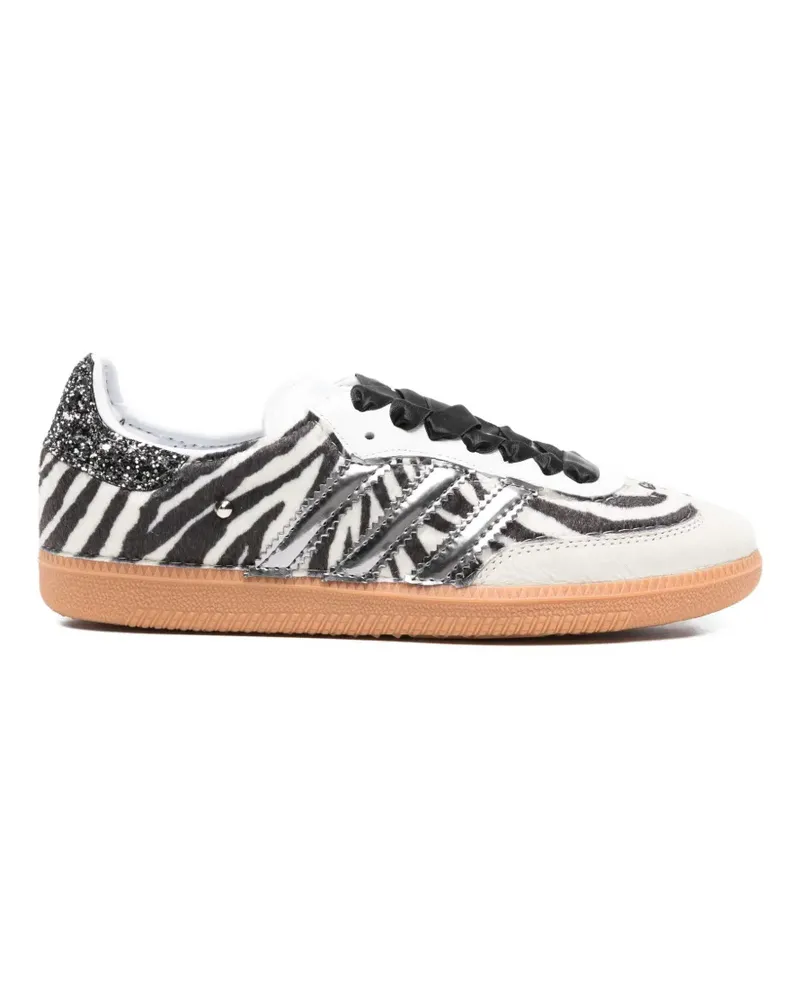 adidas Samba Sneakers mit Zebra-Streifen - Weiß Weiß