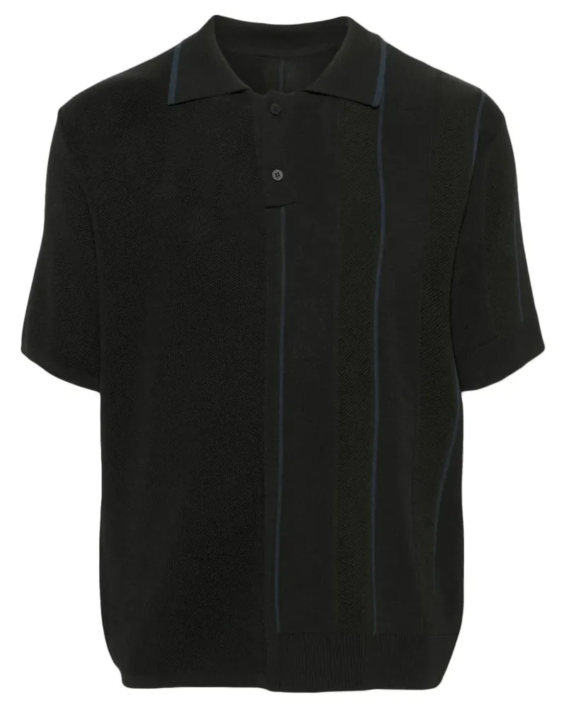 Jacquemus Gestricktes Le Polo Juego Poloshirt - Schwarz Schwarz