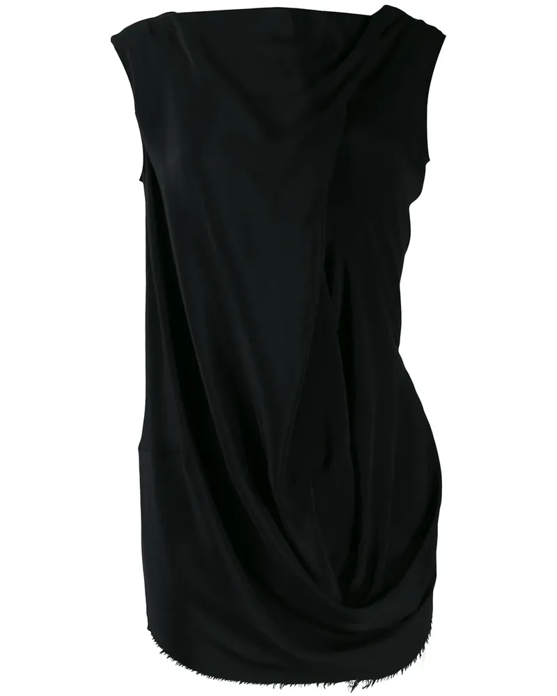 Rick Owens Geraffte Tunika - Schwarz Schwarz